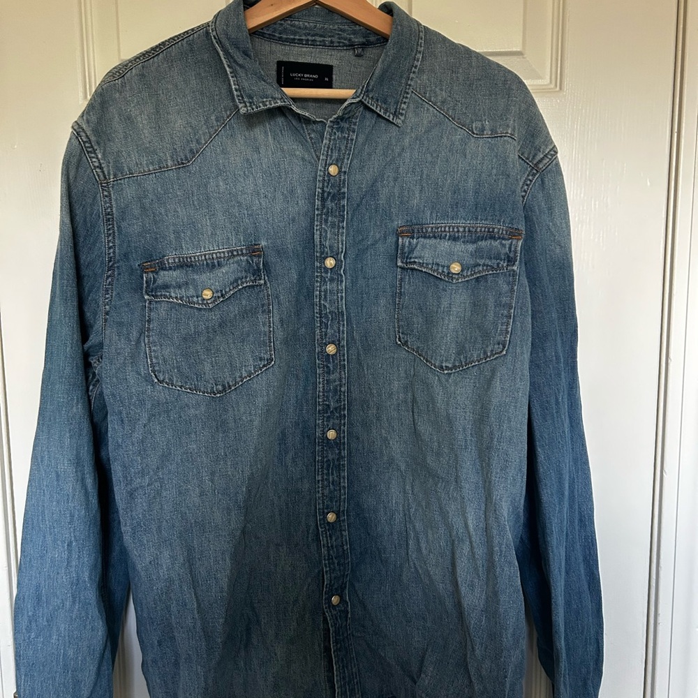 Lucky Brand Blue Denim Shirt